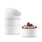 JoyJolt® White Embossed Porcelain Ramekins, 4ct.